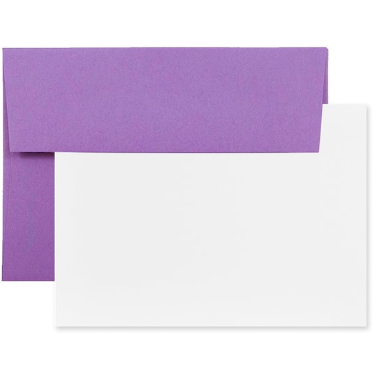 JAM Paper A7 Brite Hue Blank Greeting Cards & Envelopes